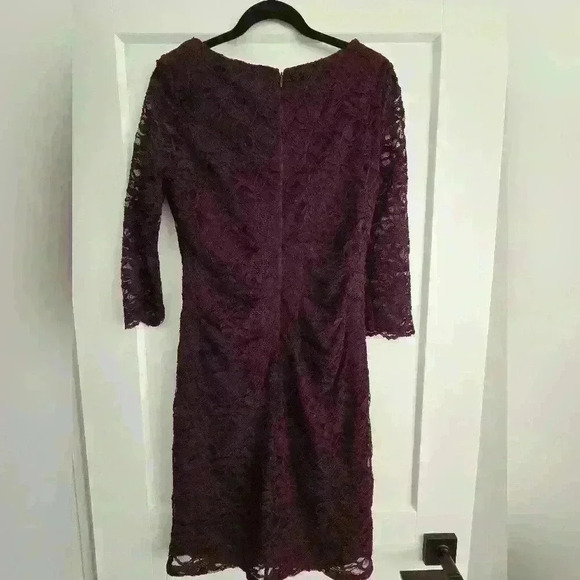 TAYLOR  A PEA IN THE POD maternity burgundy dress size small - Picture 5 of 16